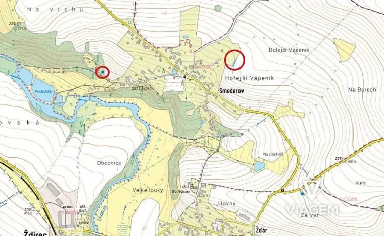 Prodej podílu zahrady, Ždírec, 125 m2