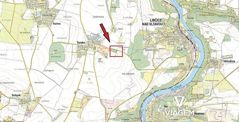 Prodej pozemku, Tursko, 943 m2