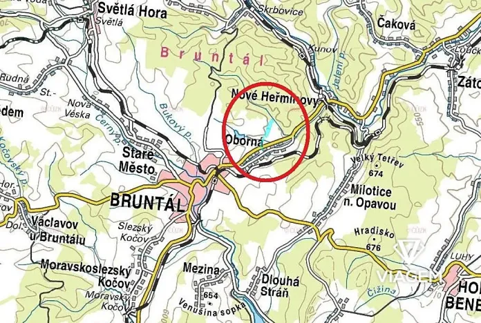 Prodej podílu pole, Oborná, 10245 m2