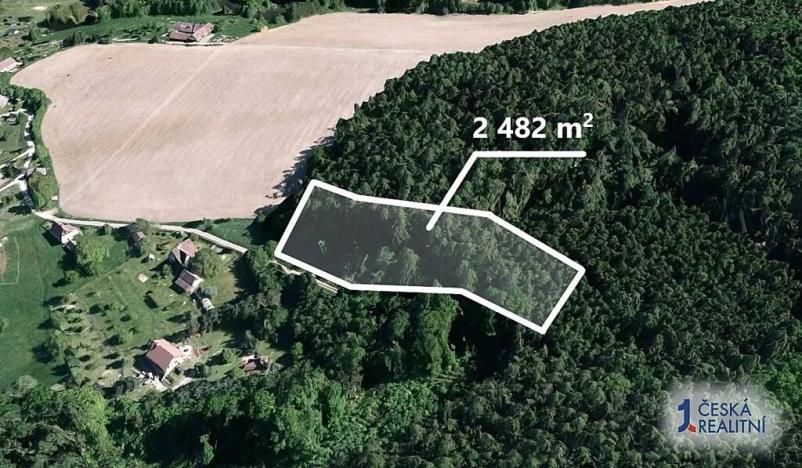 Prodej podílu lesa, Bouzov, 689 m2