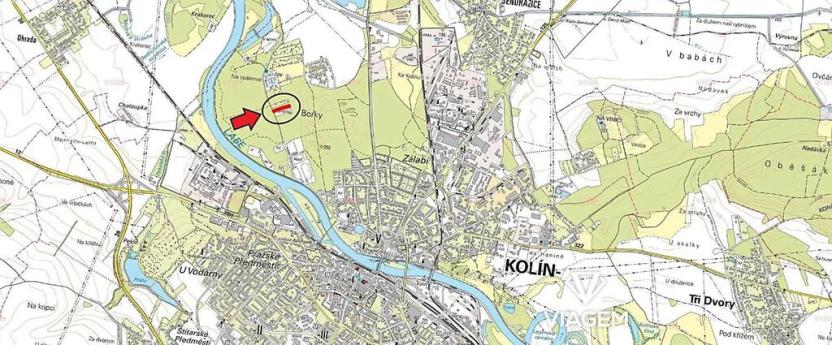 Prodej podílu zahrady, Kolín, 1537 m2