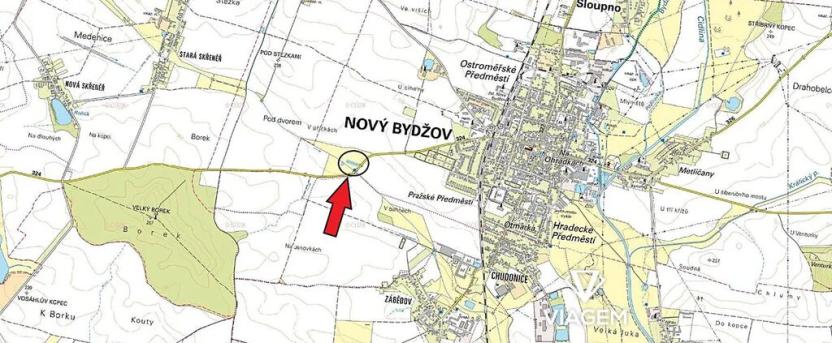 Prodej podílu pole, Nový Bydžov, 389 m2