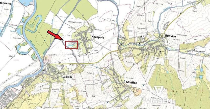 Prodej podílu komerčního pozemku, Kněžpole, 923 m2