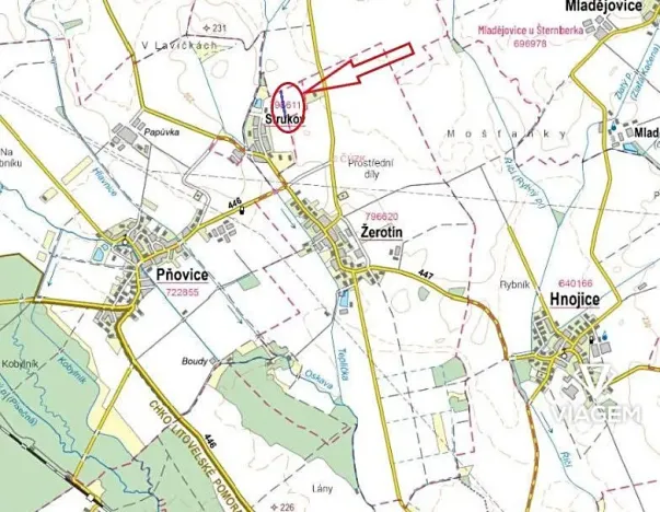 Prodej podílu pole, Strukov, 424 m2