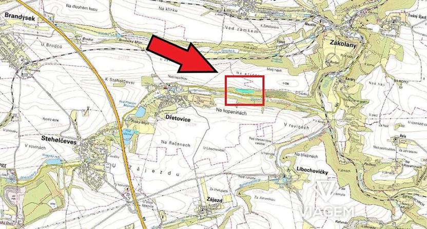 Prodej podílu lesa, Dřetovice, 3036 m2