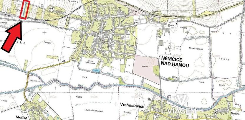 Prodej podílu zahrady, Němčice nad Hanou, 197 m2