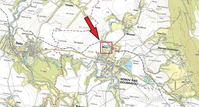 Prodej podílu pole, Ronov nad Doubravou, 1413 m2