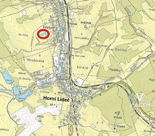 Prodej podílu pole, Lidečko, 1831 m2