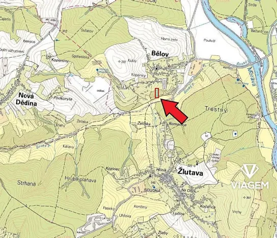 Prodej podílu pole, Bělov, 464 m2