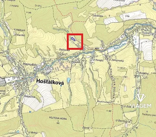 Prodej podílu zahrady, Hošťálková, 436 m2