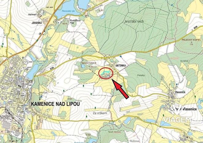 Prodej podílu pozemku pro bydlení, Kamenice nad Lipou, 411 m2