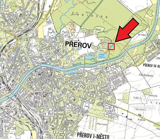 Prodej podílu lesa, Přerov, 1028 m2