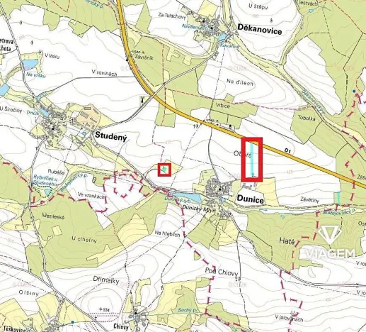 Prodej podílu pole, Dunice, 2308 m2