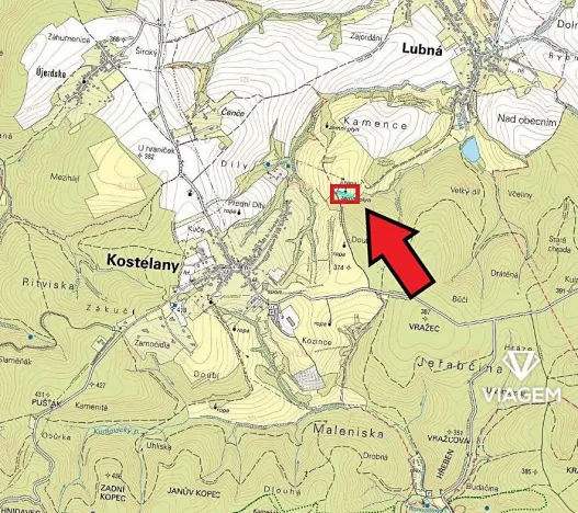 Prodej podílu lesa, Lubná, 720 m2