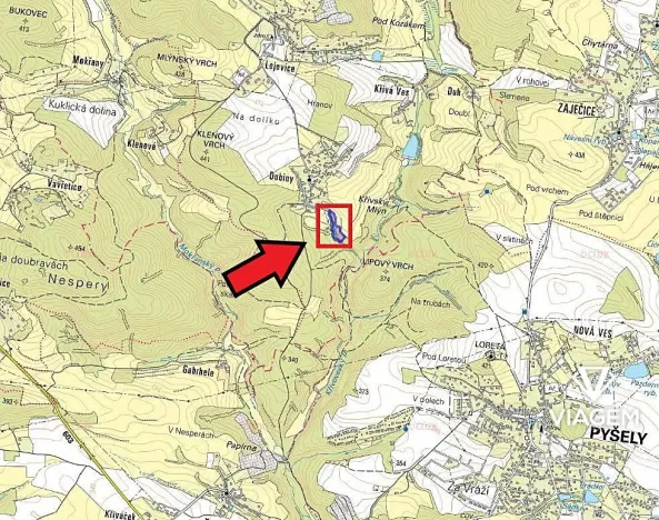 Prodej podílu louky, Velké Popovice, 2042 m2