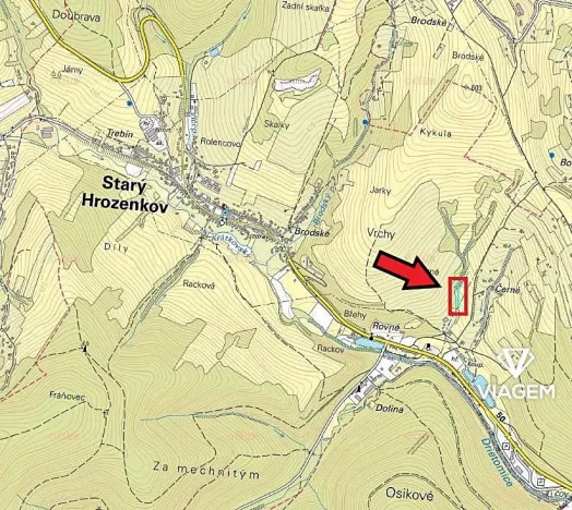 Prodej podílu pole, Starý Hrozenkov, 349 m2