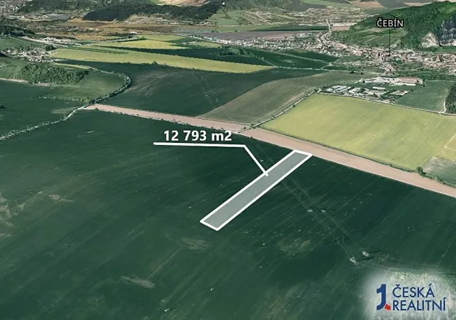 Prodej podílu pole, Čebín, 6396 m2