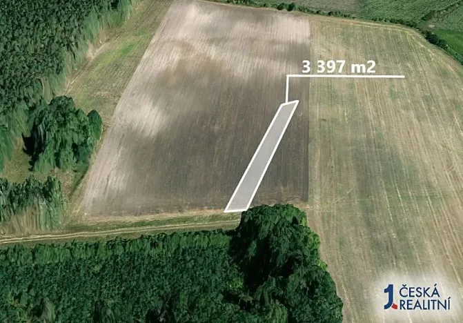 Prodej podílu pole, Velký Osek, 849 m2