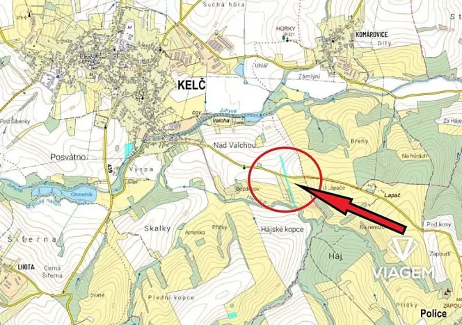 Prodej podílu pole, Kelč, 4274 m2