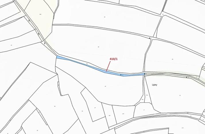 Dražba pozemku, Olešná, 783 m2