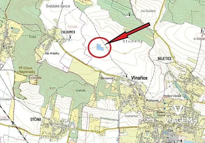 Prodej pole, Vinařice, 10484 m2