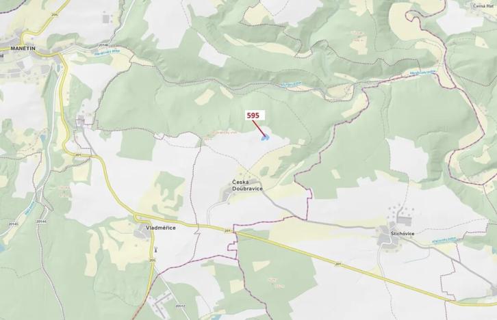 Dražba lesa, Manětín, 4801 m2