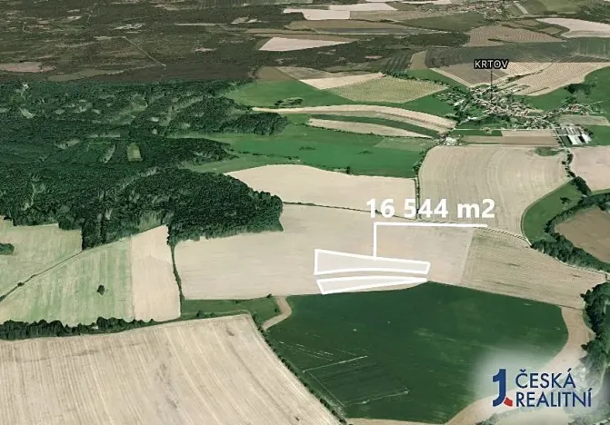 Prodej podílu pole, Krtov, 4136 m2