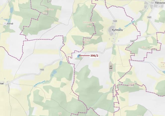 Dražba lesa, Kuřimany, 3340 m2