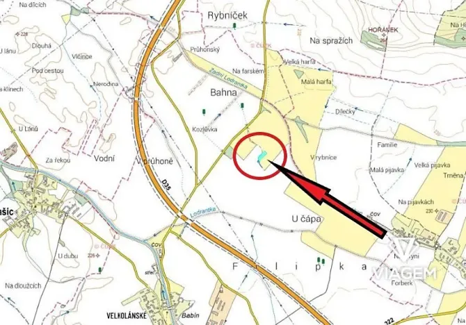 Prodej podílu pole, Dašice, 2447 m2