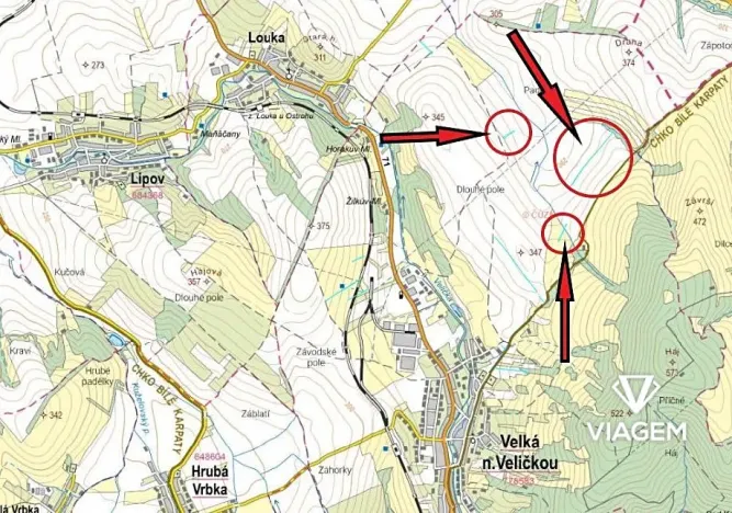 Prodej podílu pole, Velká nad Veličkou, 6758 m2