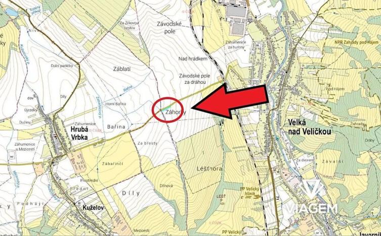 Prodej pole, Velká nad Veličkou, 2255 m2