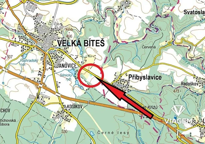 Prodej podílu pole, Velká Bíteš, 578 m2