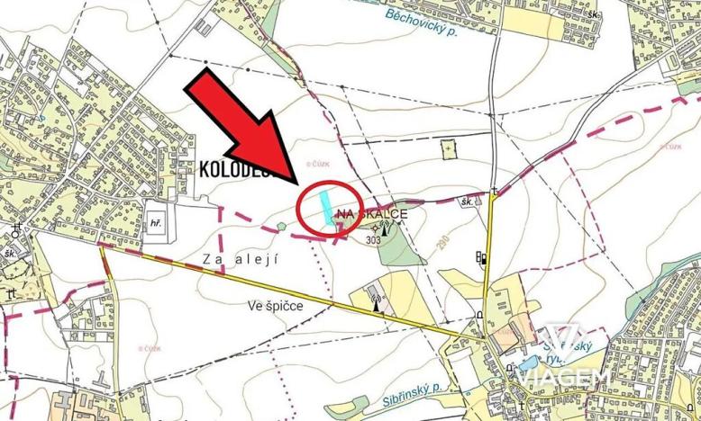 Prodej podílu pole, Praha - Koloděje, 517 m2