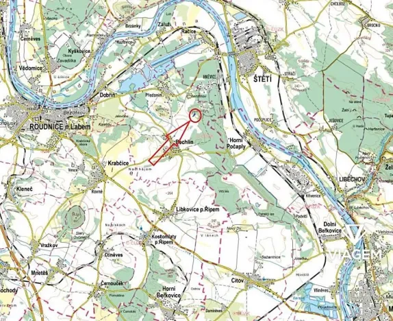 Prodej podílu pole, Bechlín, 1665 m2