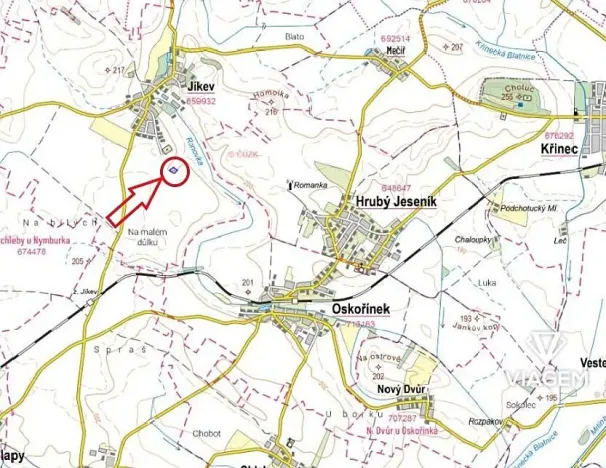 Prodej podílu pole, Jíkev, 8092 m2