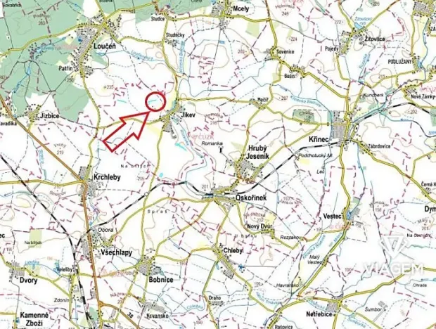 Prodej podílu pole, Jíkev, 4165 m2