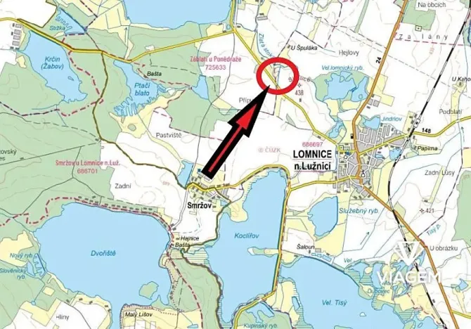 Prodej podílu pole, Lomnice nad Lužnicí, 2150 m2