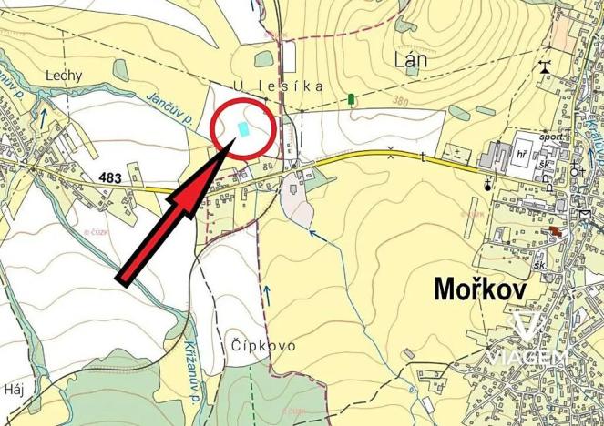 Prodej podílu pole, Hodslavice, 789 m2