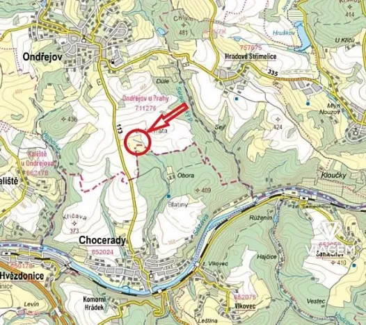 Prodej podílu pole, Ondřejov, 685 m2