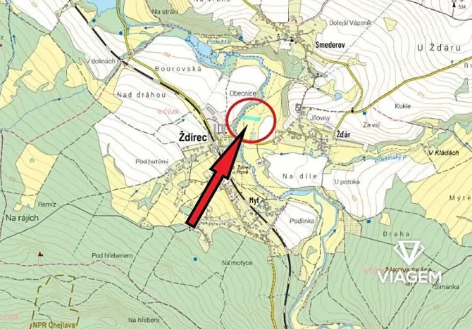 Prodej podílu pole, Ždírec, 2184 m2