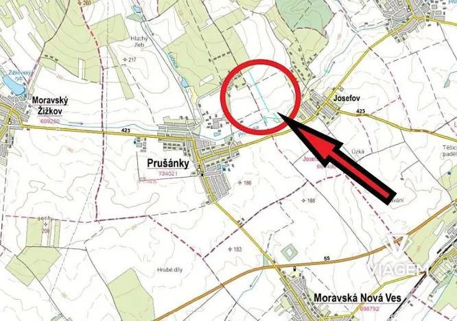 Prodej podílu pole, Josefov, 858 m2