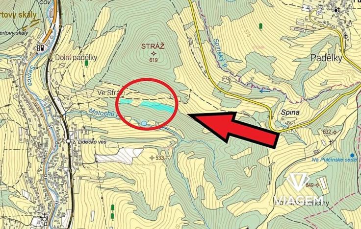 Prodej podílu pole, Lidečko, 4361 m2