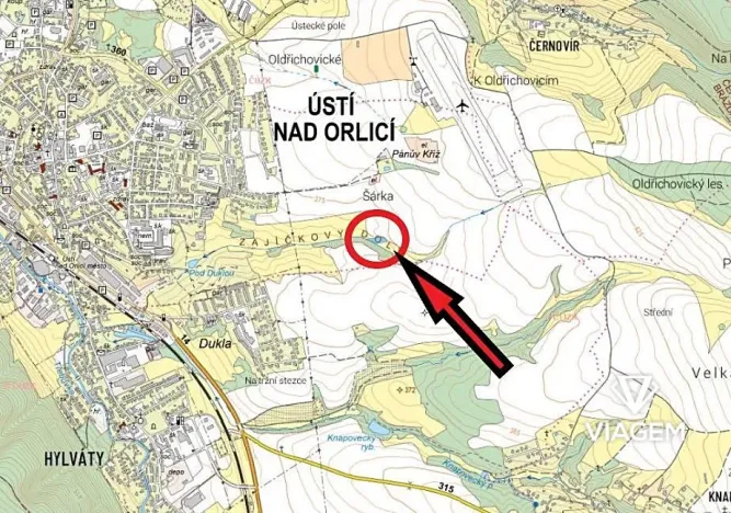 Prodej podílu pole, Ústí nad Orlicí, 1344 m2