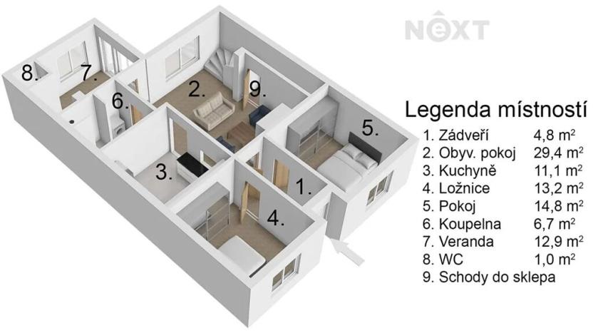 Prodej rodinného domu, Lanžhot, Kostická, 242 m2