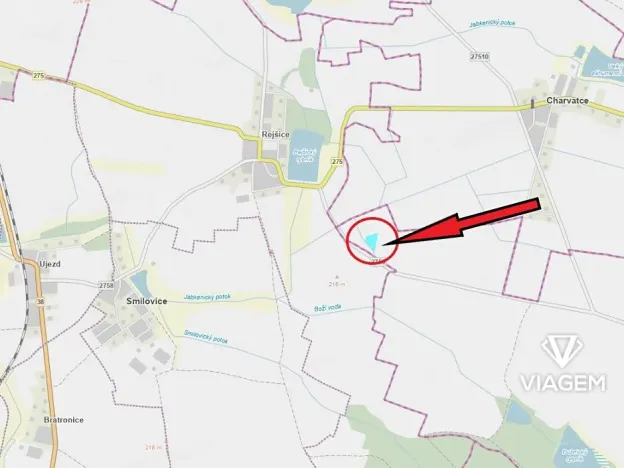 Prodej podílu pole, Chudíř, 1305 m2