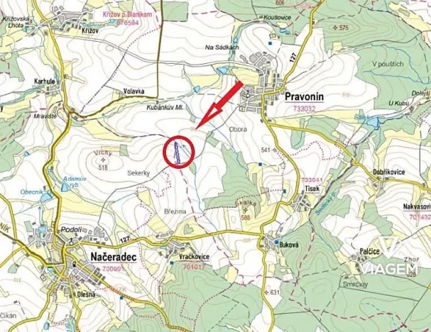 Prodej podílu pole, Pravonín, 1005 m2