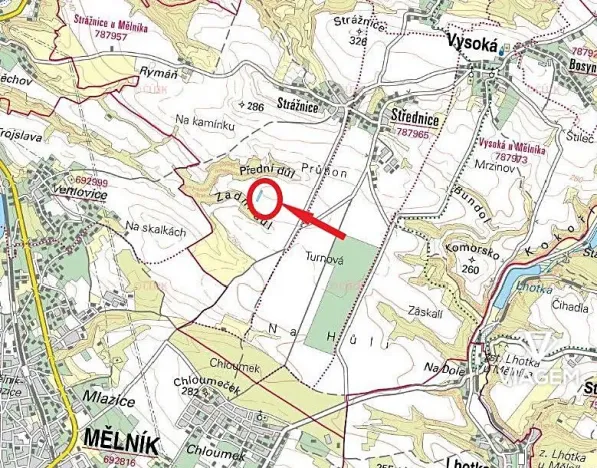 Prodej pole, Vysoká, 3087 m2
