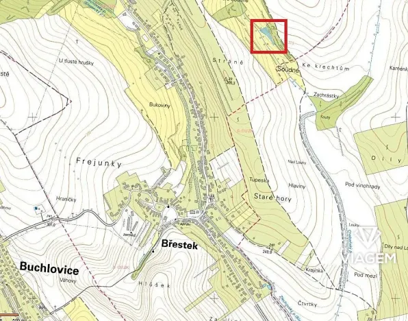 Prodej pole, Břestek, 2108 m2