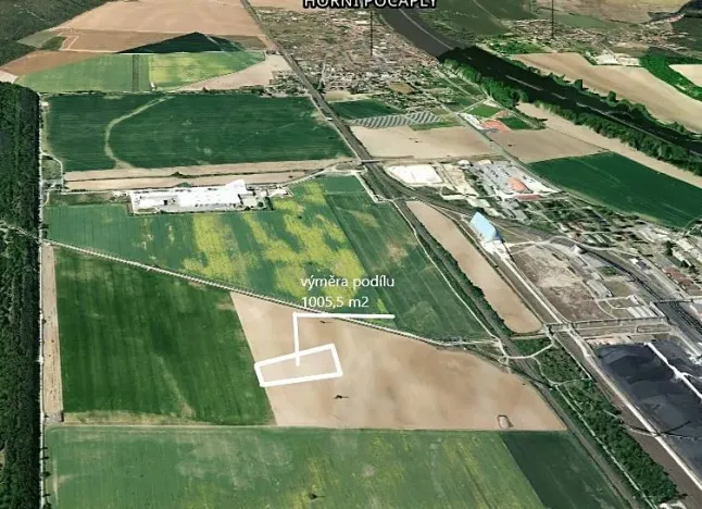 Prodej podílu pole, Horní Počaply, 1005 m2