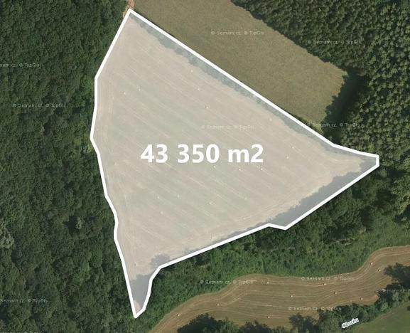 Prodej podílu pole, Luhačovice, 5218 m2